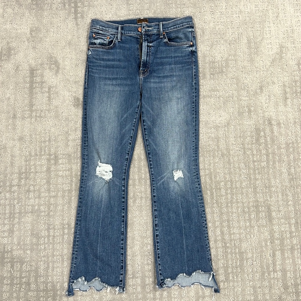 Mother The Insider Crop Step Chew Jean 28